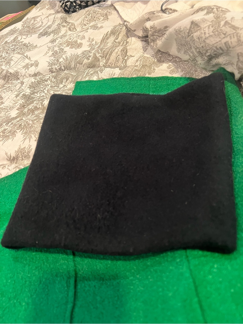 Black Fleece Gaiter Scarf